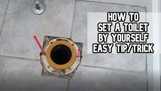 How to set a toilet by yourself super easy tip/trick DIY video 