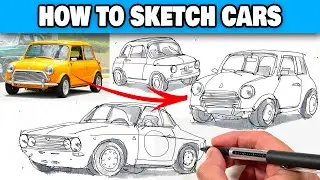 2 Tips To Sketch ANY CAR In Perspective!