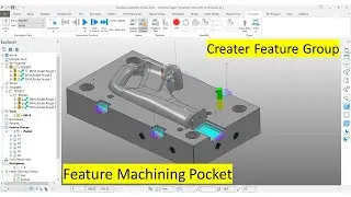 PowerMill Tutorial #90 | How to Create Hole Feature Group & Feature Machining Pocket