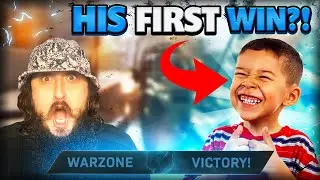 I CARRIED THIS 9 YEAR OLD TO HIS FIRST WARZONE WIN! Call of Duty Warzone