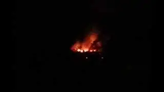 Pozar u bolnici Bihac !! Udaljenost snimka 1km !!