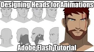 Designing Heads for Animations (Tracing) | Adobe Flash Tutorial