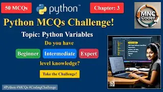 Python Variables - MCQ Online Test | Multiple Choice Questions for Beginners, Advanced & Interview