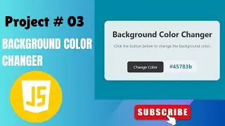 Dynamic Background Color Changer with Hex Display | JavaScript DOM Project 3/100 