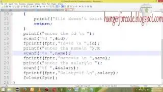 Program on fscanf and fprintf in Hindi part-53 cont.