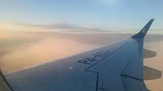 КАЗАНЬ. ВЕЧЕРНИЙ ЗАХОД НА ПОСАДКУ В КАЗАНИ E-190. Evening approach and Landing in Kazan