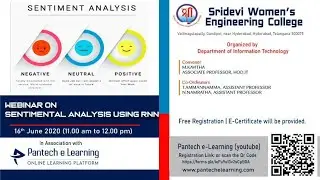 Sentiment Analysis With RNN | LSTM | IMDB Dataset | Deep Learning | Sridevi Women's Engg College |