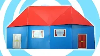 Easy origami house tutorial