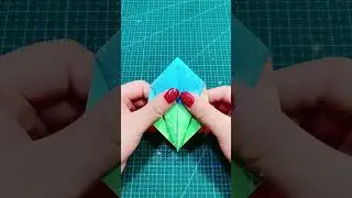 Star Shaped Box made from Paper #shorts #diy #art #craft #bff #gift #fun #asmr #kids #youtubeshorts