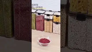 Kitchen Storage 5 Large Sealed Jars for Organized Seasoning #viral #trending #shorts
