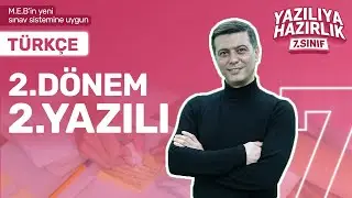 KİM 100 İSTER? 7.Sınıf Türkçe 2.Dönem 2.Yazılıya Hazırlık - 2024-2025-  Sınav Konuları Full Tekrar