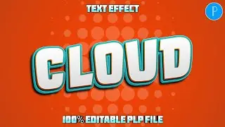 💯% Editable PLP File | Cloud Text Effect | Free PLP File
