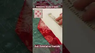 Poinsettia Blocks & Quilt! #sewing #diycrafts #diyembroidery #sweetpeaembroidery #quiltdesign