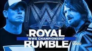 John Cena vs AJ Styles For The WWE Championship