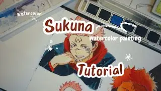 Paint with me ✨| sukuna | watercolour