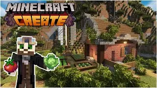 Building a WORKING FARM with Minecraft Create Mod