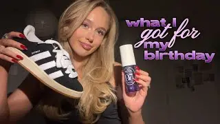 ASMR what I got for my birthday 🎉🎂