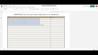 TINY URL | SHORTEN URL | GOOGLE SHEET FORMULA
