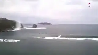 Detik Detik kondisi laut sebelum terjadi Tsunami,rugi nggak lihat