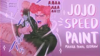 Kakyoin Manga Panel Redraw | Copic Speedpaint | Jojo Fanart
