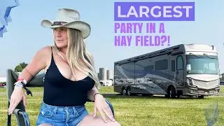 The United States Largest Party in a Hay Field - Lazy Gecko Sailing & RV'ing