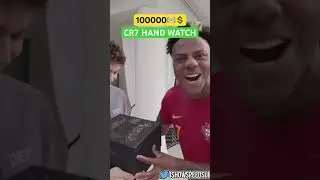 100000💲💵 CR7 handwatch 😝 HAPPY BIRTHDAY BRO #shorts #ishowspeed #ishowspeedshorts #viral