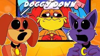 Catnap and Dogday REACT to SMILING CRITTERS “DOGGY DOWN”🐶Fan Animation #2