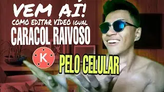 COMO EDITAR VÍDEO IGUAL O CARACOL RAIVOSO PELO CELULAR USANDO KINEMASTER