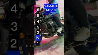 Maximum speed for each gear on a Yamaha MT-10
