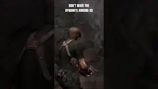 Resident Evil 4 | Waving the Dynamite around #residentevil4 #wave #leonkennedy #explosion #shorts