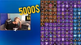 Tfue Reacts to his old 5000$ Worth of Skins Account!