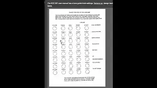 Acoustic Control Corp 260 User Manual Amp Settings Sound Shaping Variamp ACC 261 260 The Doors