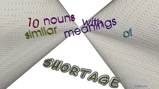 shortage - 11 nouns synonym to shortage (sentence examples)