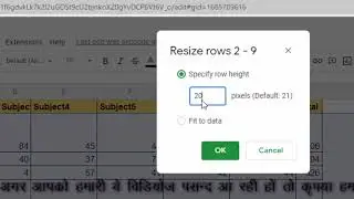 How to resize row and columns on single click in Google sheet
