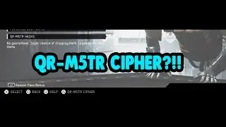 QR-M5TR CIPHER'S?!!!