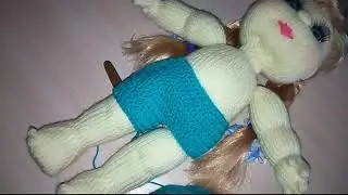 Штанишки для куклы. Вязанные крючком штанишки.