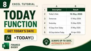 Need the Current Date & Time Automatically in Excel? Here’s How| TODAY vs NOW Function in Excel