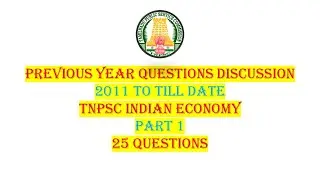 PYQ's: TNPSC Indian Economy | Part 1 | Sure Shot 25 Questions | techeditz2uTNPSC