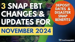 Nov 2024 Food Stamps Update: Deposit Dates, Disaster SNAP Benefits & 3 EBT Discounts!