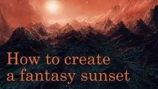 Corel Painter 2018 - Fantasy sunset