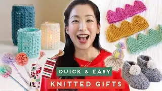 9 Last Minute KNIT GIFT IDEAS + Free Patterns (home accessories, dining and kids gifts)