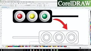 Points Design in Coreldraw | Learn Signal Light Design in 8 minutes | Signal Light in Coreldraw