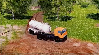 Farming Simulator 17 (CoursePlay)Транспортировка жидкостей.