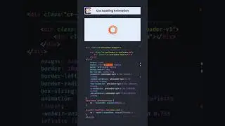 Creative CSS Loading Animation for Modern Web Design |  Loading Animation 1 #loadinganimation #css