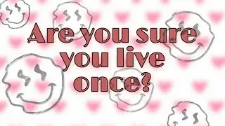 Are you sure you live once ?
