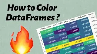 Part 1: How to colour DataFrame background in Python ? | Bhupendra Singh