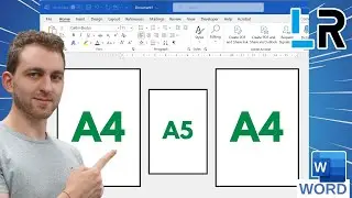 Combine DIFFERENT paper sizes in 1 document (MS Word) - 1 MINUTE