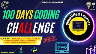 Day #28 | Program to find the Double of the given Number without using Arithmetic Operator