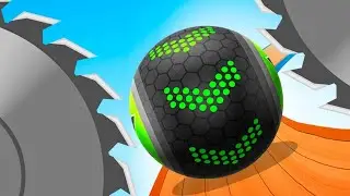 Going Balls Level 22 - катящийся мяч по дороге
