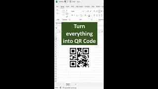 Turn everything into QR CODE in excel 😱😱 